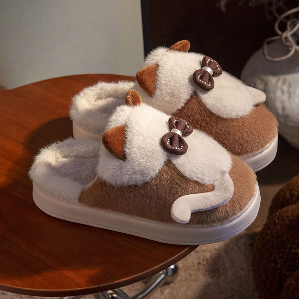 NATALY - Klassieke Pluizige Zomerslippers voor Dames