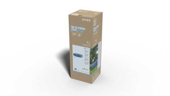 Intex Metal Frame Opzetzwembad - Ø 366 cm x 76 cm