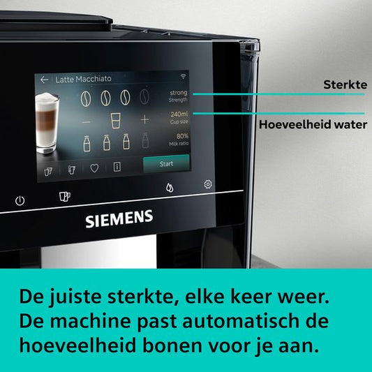 Siemens EQ700 iAroma TP723E09 - Volautomatische espressomachine - Piano zwart