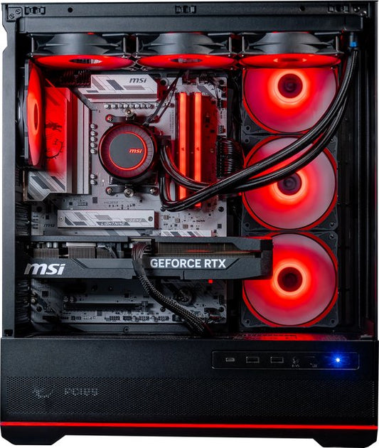 FlowUp x Powered By MSI - De Joyride Gaming PC - Skate - AMD Ryzen 7 7800X3D - NVIDIA RTX 5070 Ti 16GB - 32 GB DDR5 RAM - 2TB - Waterkoeling