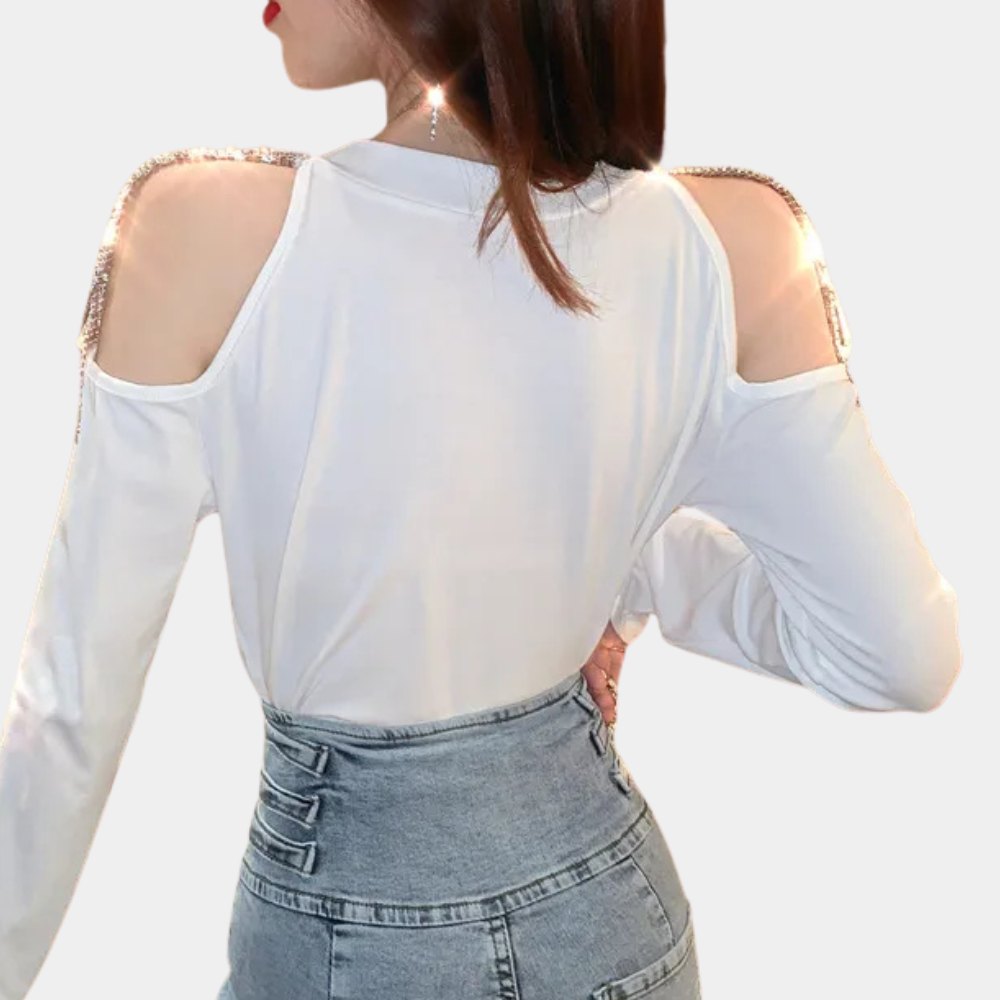 CELINA - Luxe Zomers Schouderoverhemd voor Dames