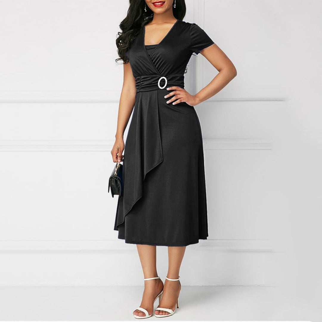 INGE - Elegante midi zomerjurk