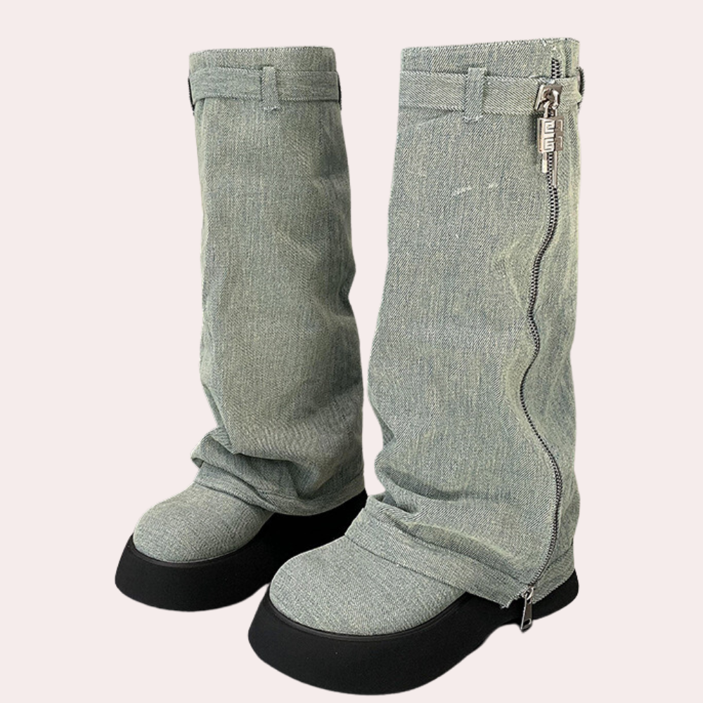 DULCE - Trendy Denim Laarzen voor Dames - Zomerse Stijl