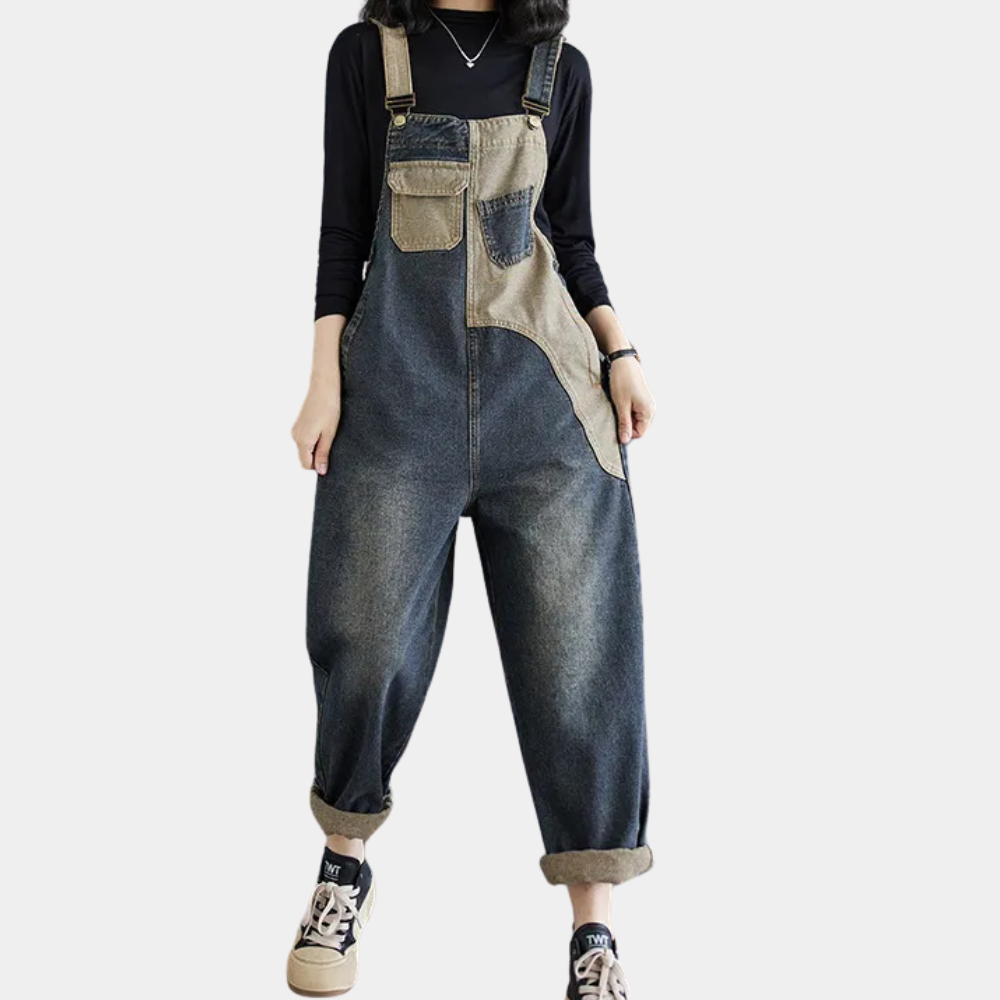AGATA - Elegante Denim Zomer Jumpsuit voor Dames