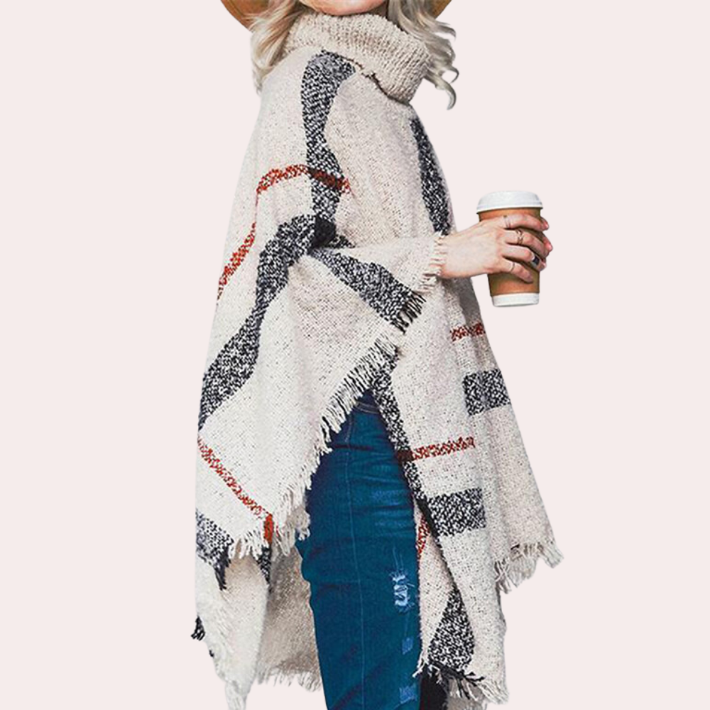 ADIS - Trendy Gebreide Zomerponcho voor Dames