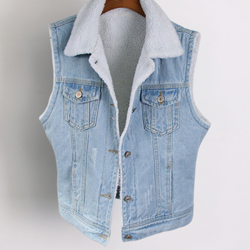 CLAIRE - Trendy Denim Vest voor Dames - Perfect voor de Zomer