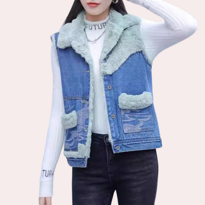 ELEANOR - Klassiek Denim Zomervest voor Dames