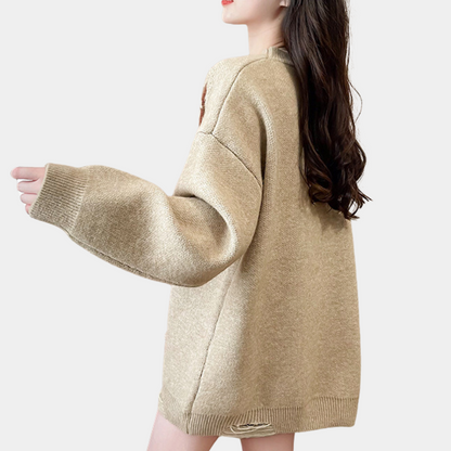 MANUELA - Luchtige Moderne Oversized Trui voor Dames, Perfect voor de Zomer