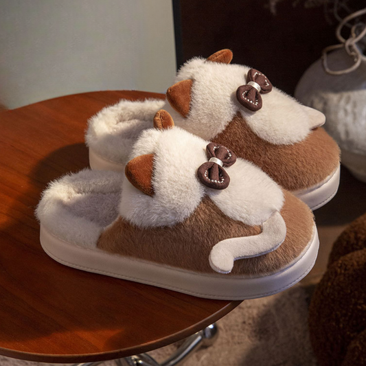 NATALY - Klassieke Pluizige Zomerslippers voor Dames