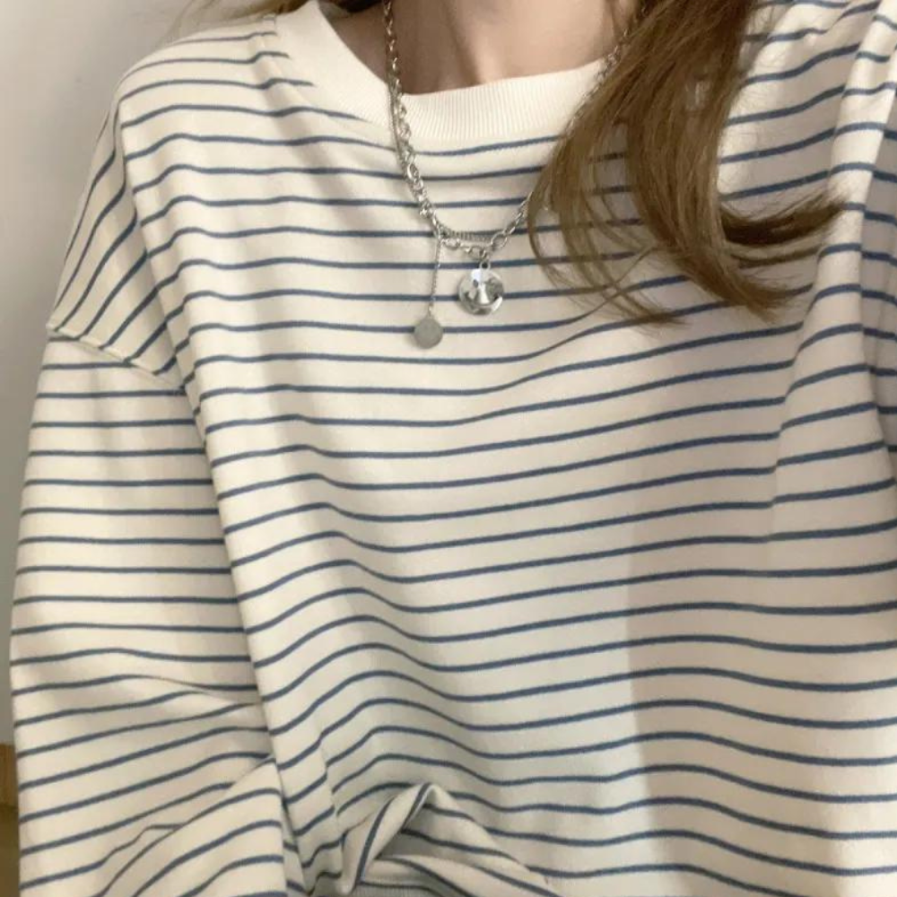 CHERYL - Comfortabel Gestreept Zomersweatshirt voor Dames