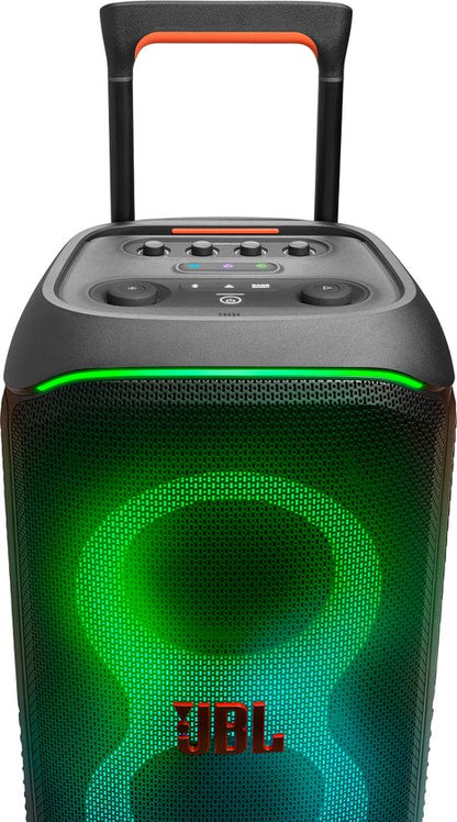 JBL Partybox Stage 320 - Draadloze Bluetooth Party Speaker - Op Wielen - Uitschuifbare Hangreep - LED verlichting - 18 uur - Spatwaterdicht - Zwart