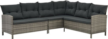 Polyrotan Loungeset - Manacor - Grijs