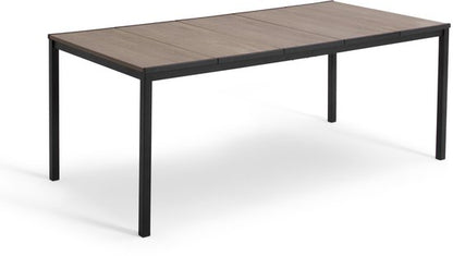Keter Porto Diningset - Signature Porto Tafel en 6 Noa Tuinstoelen - Ashwood/Zwart