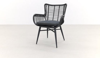 Jasmine Black/GI Edison 8-persoons dining tuinset 280x140 cm.