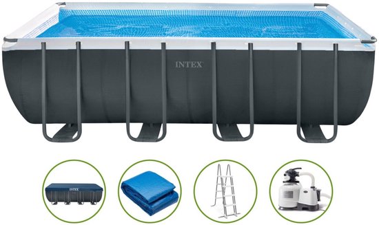 Intex Ultra XTR Rechthoekig Opzetzwembad Set - 549 x 274 x 132 cm met zand filter pomp