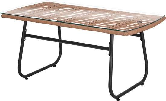 tectake® Bistroset Molfetta XL - Tuinset voor 4 Personen - Weerbestendige Loungeset - 2 Tuinstoelen, Tuinbank en Tuinafel - Inclusief comfortabele Kussens - Zitgroep voor Tuin, Balkon en Terras