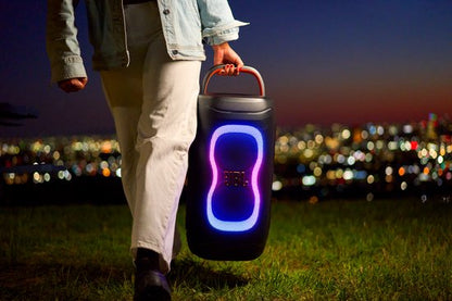 JBL PartyBox 130 - NIEUW - Draadloze Bluetooth Party Speaker - Opvouwbare Handgreep - Spatwaterdicht - LED verlichting - 15 uur - Wit