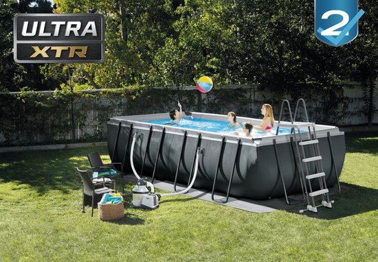 Intex Ultra XTR Rechthoekig Opzetzwembad Set - 549 x 274 x 132 cm met zand filter pomp