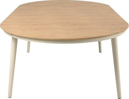 AXI Chay Tuinset met 8 stoelen Houtlook/beige – Gepoedercoat aluminium frame – 8 Personen - Diningset met kussens voor balkon, tuin en terras - Weerbestendig