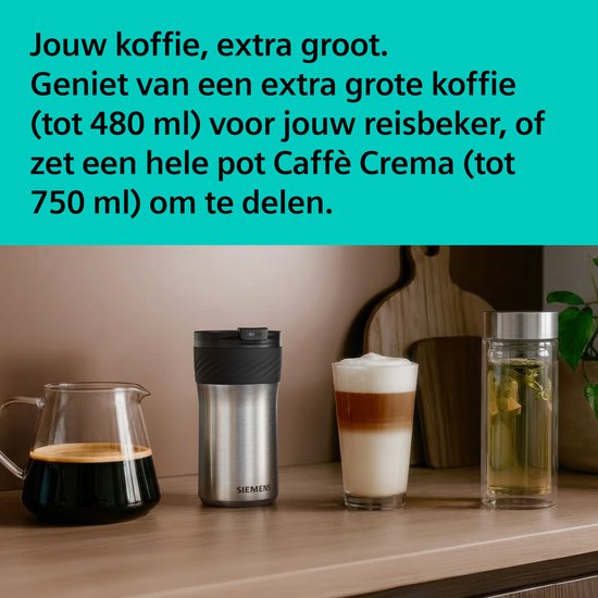 Siemens EQ700 iAroma TP723E09 - Volautomatische espressomachine - Piano zwart