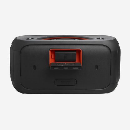 JBL PartyBox On The Go 2 – Draagbare Bluetooth Speaker - Met Draadloze Microfoon - Handige Schouderriem - LED verlichting - Spatwaterdicht - Zwart