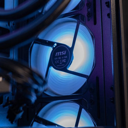FlowUp x Powered By MSI - De Ik hoor je Gaming PC - Don Kaaklijn - Ryzen 5 - RTX 5060 - 32 GB RAM - 1 TB SSD - Waterkoeling