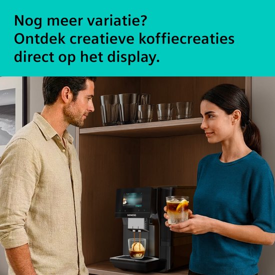 Siemens EQ700 iAroma TP723E09 - Volautomatische espressomachine - Piano zwart