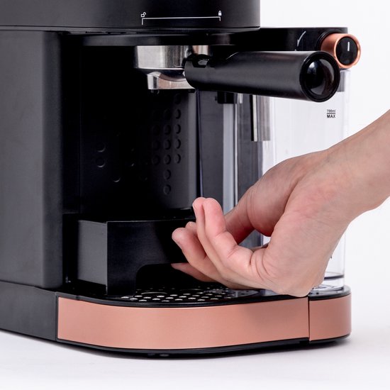 BluMill Koffiemachine - Pistonmachine - Espressomachine - Automatische Melkschuimer & 2 portafilters - 1,2 Liter Waterreservoir
