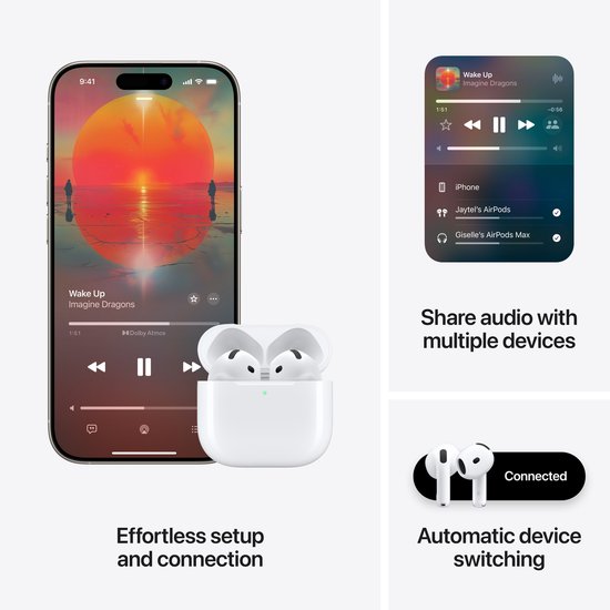 Apple AirPods 4 - met reguliere oplaadcase (USB-C)