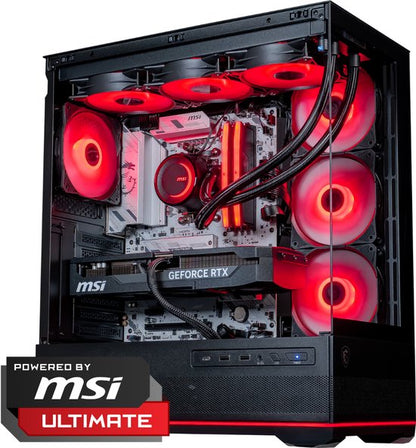 FlowUp x Powered By MSI - De Joyride Gaming PC - Skate - AMD Ryzen 7 7800X3D - NVIDIA RTX 5070 Ti 16GB - 32 GB DDR5 RAM - 2TB - Waterkoeling