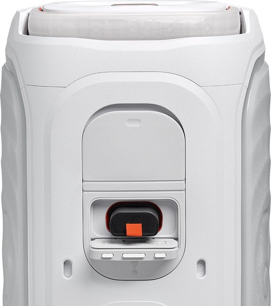 JBL PartyBox 130 - NIEUW - Draadloze Bluetooth Party Speaker - Opvouwbare Handgreep - Spatwaterdicht - LED verlichting - 15 uur - Wit