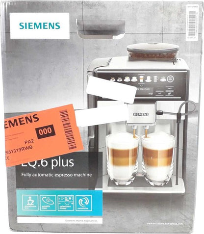 Siemens EQ6 Plus s100 TE651319RW - Volautomatische espressomachine - Antraciet grijs
