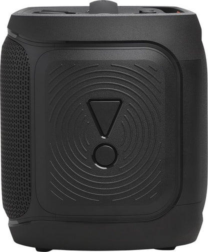 JBL PartyBox On The Go 2 – Draagbare Bluetooth Speaker - Met Draadloze Microfoon - Handige Schouderriem - LED verlichting - Spatwaterdicht - Zwart
