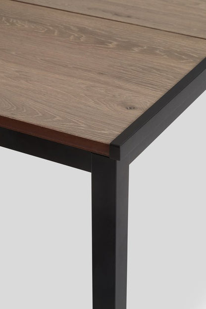 Keter Porto Diningset - Signature Porto Tafel en 6 Noa Tuinstoelen - Ashwood/Zwart