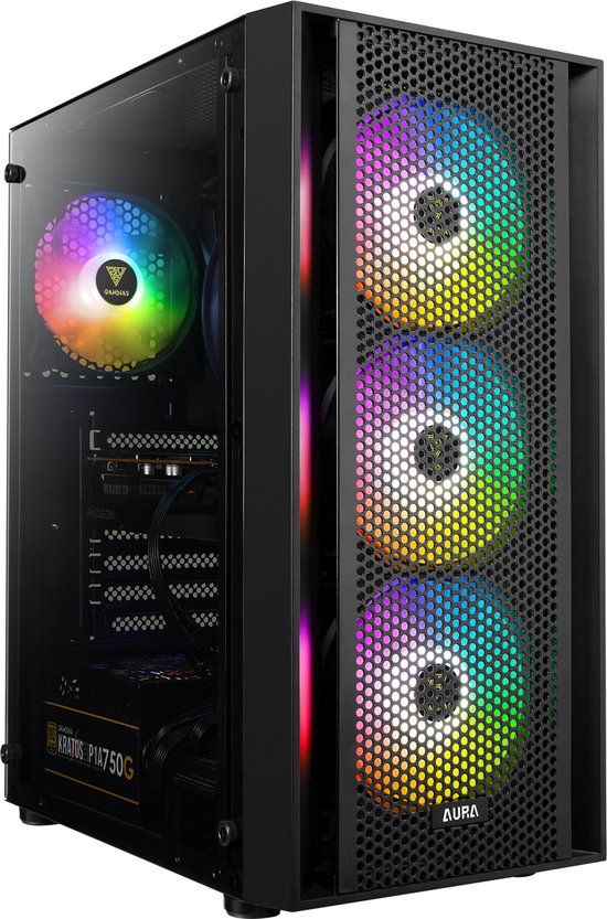 Ryzen 5 Budget Game PC Setup Compleet met 24" Gaming Monitor, Toetsenbord, Muis, Headset en Muismat|500GB SSD|16GB RAM|WiFi|GC2