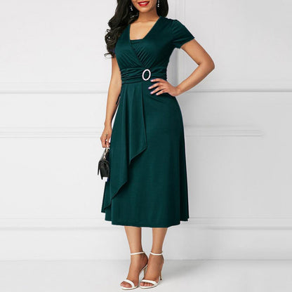 INGE - Elegante midi zomerjurk