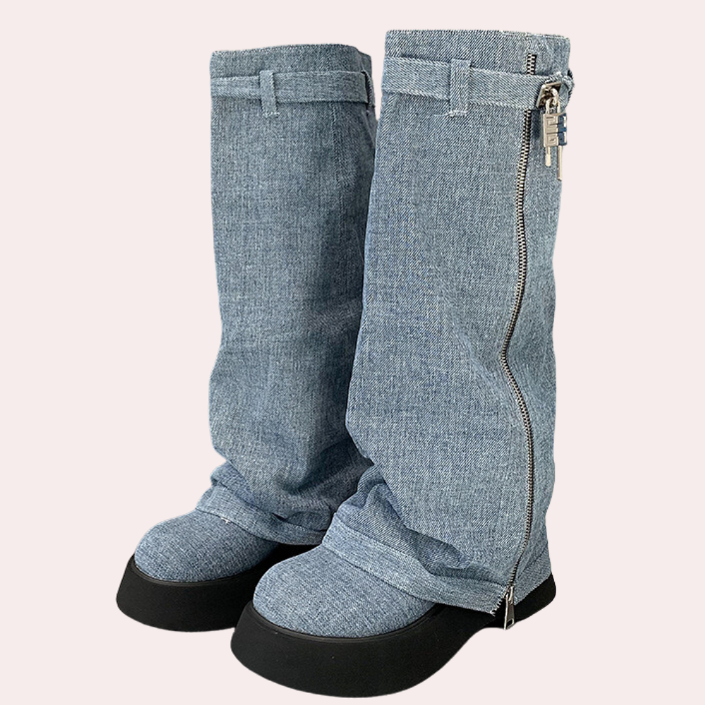 DULCE - Trendy Denim Laarzen voor Dames - Zomerse Stijl