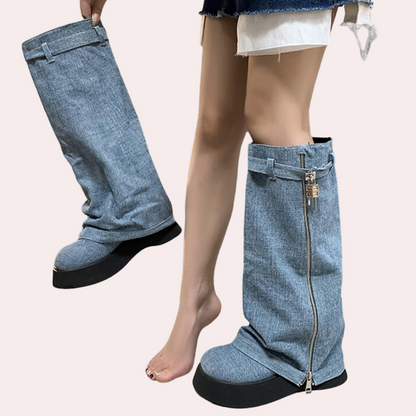 DULCE - Trendy Denim Laarzen voor Dames - Zomerse Stijl