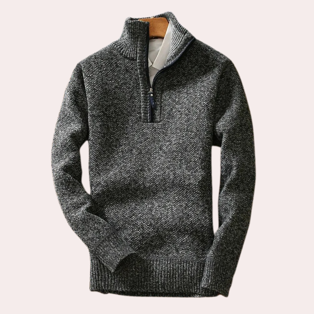 BRICE - Comfortabele Halsrits Trui voor Heren - Lente/Zomer Editie