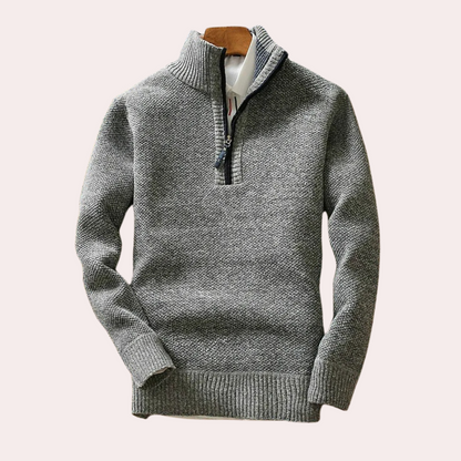 BRICE - Comfortabele Halsrits Trui voor Heren - Lente/Zomer Editie
