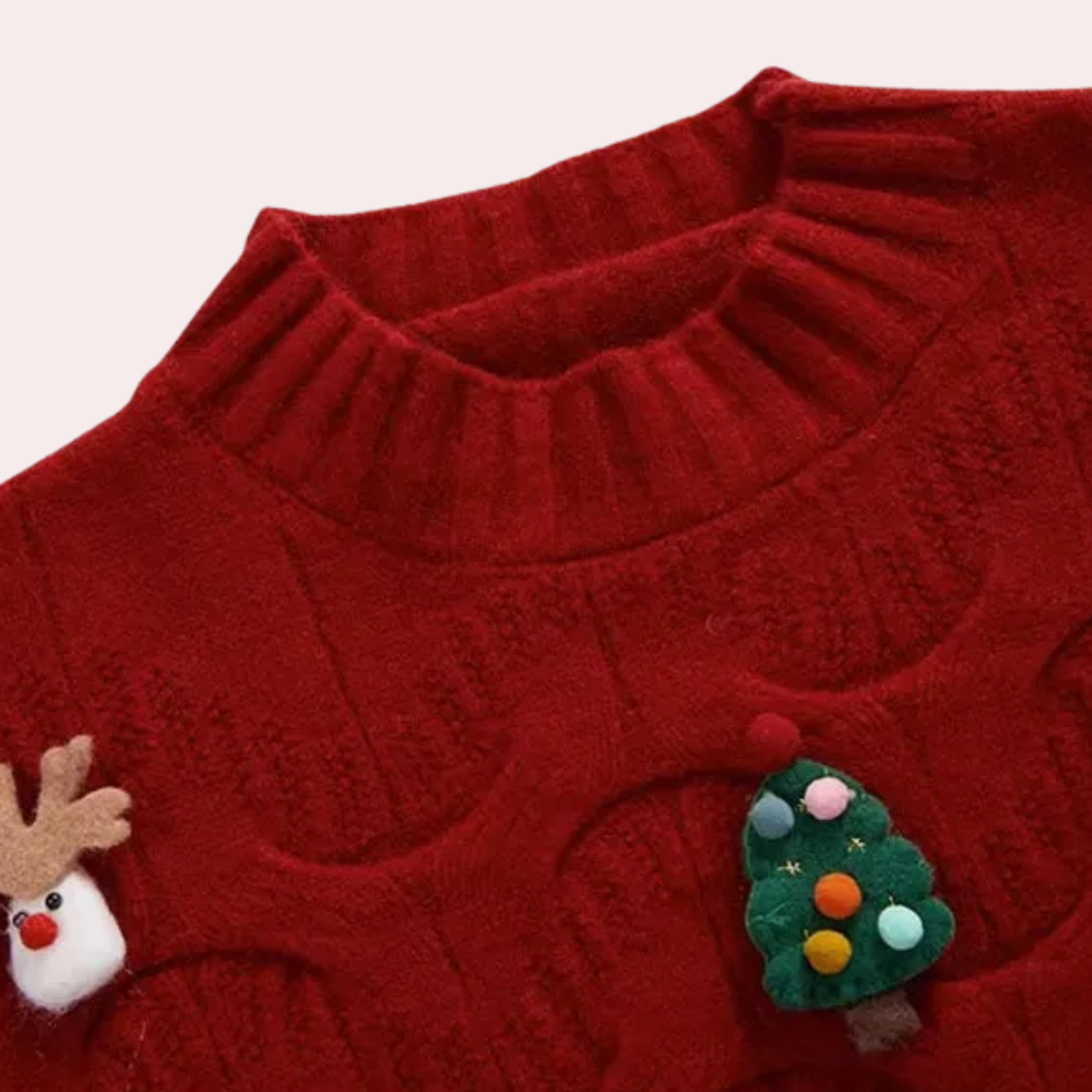 TORI - Trendy Kersttrui voor Dames