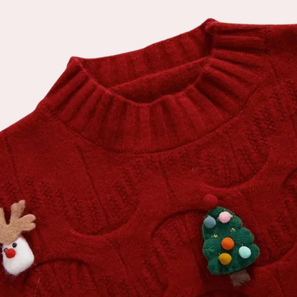 TORI - Trendy Kersttrui voor Dames