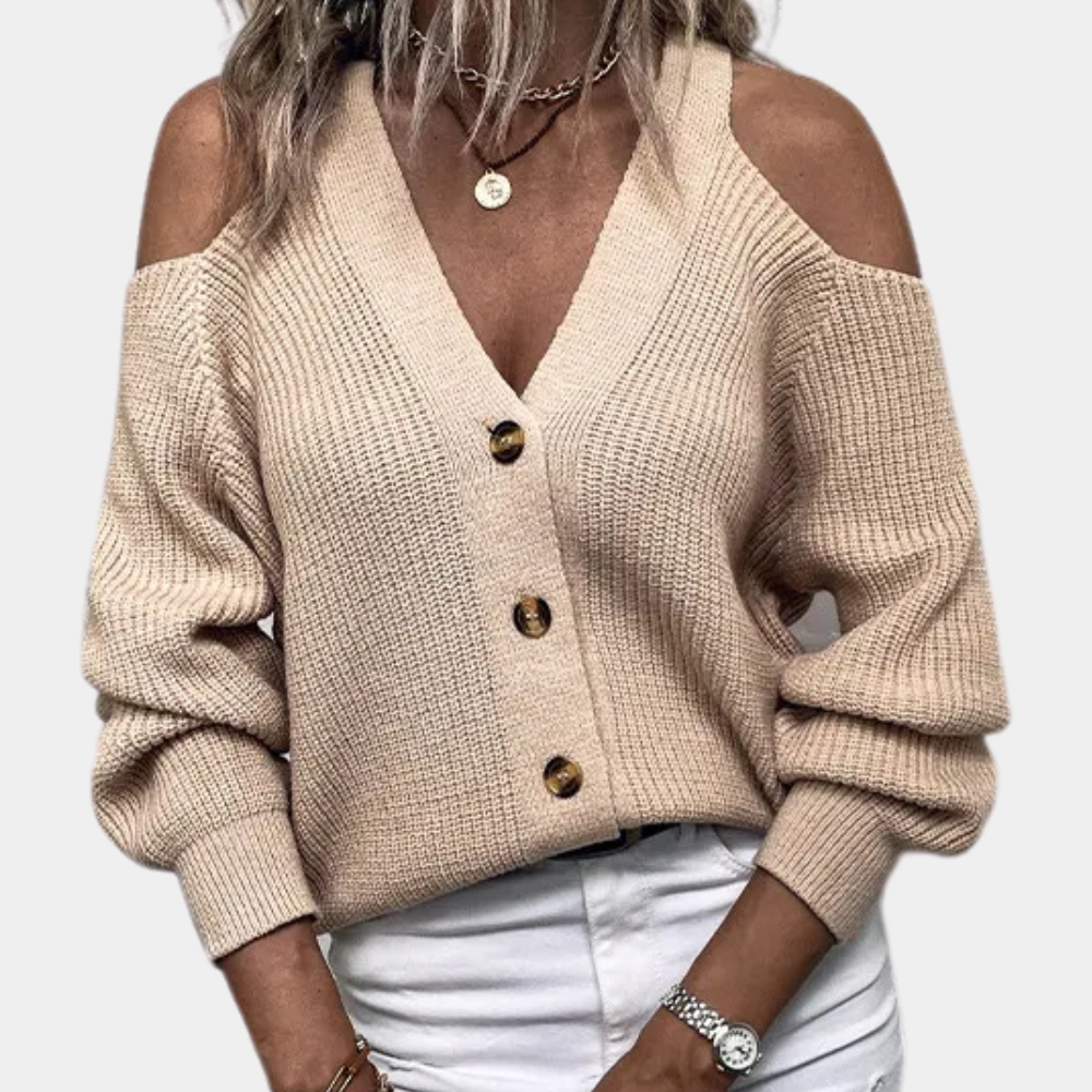 ESTELLA - Luxe Zomerse Schouders Trui voor Dames