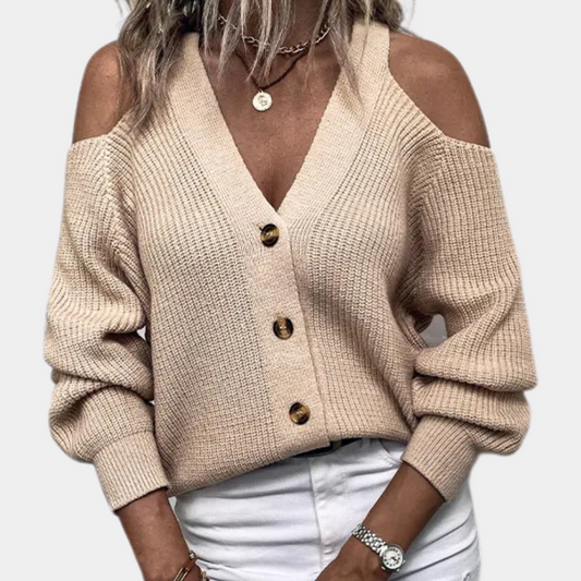 ESTELLA - Luxe Zomerse Schouders Trui voor Dames