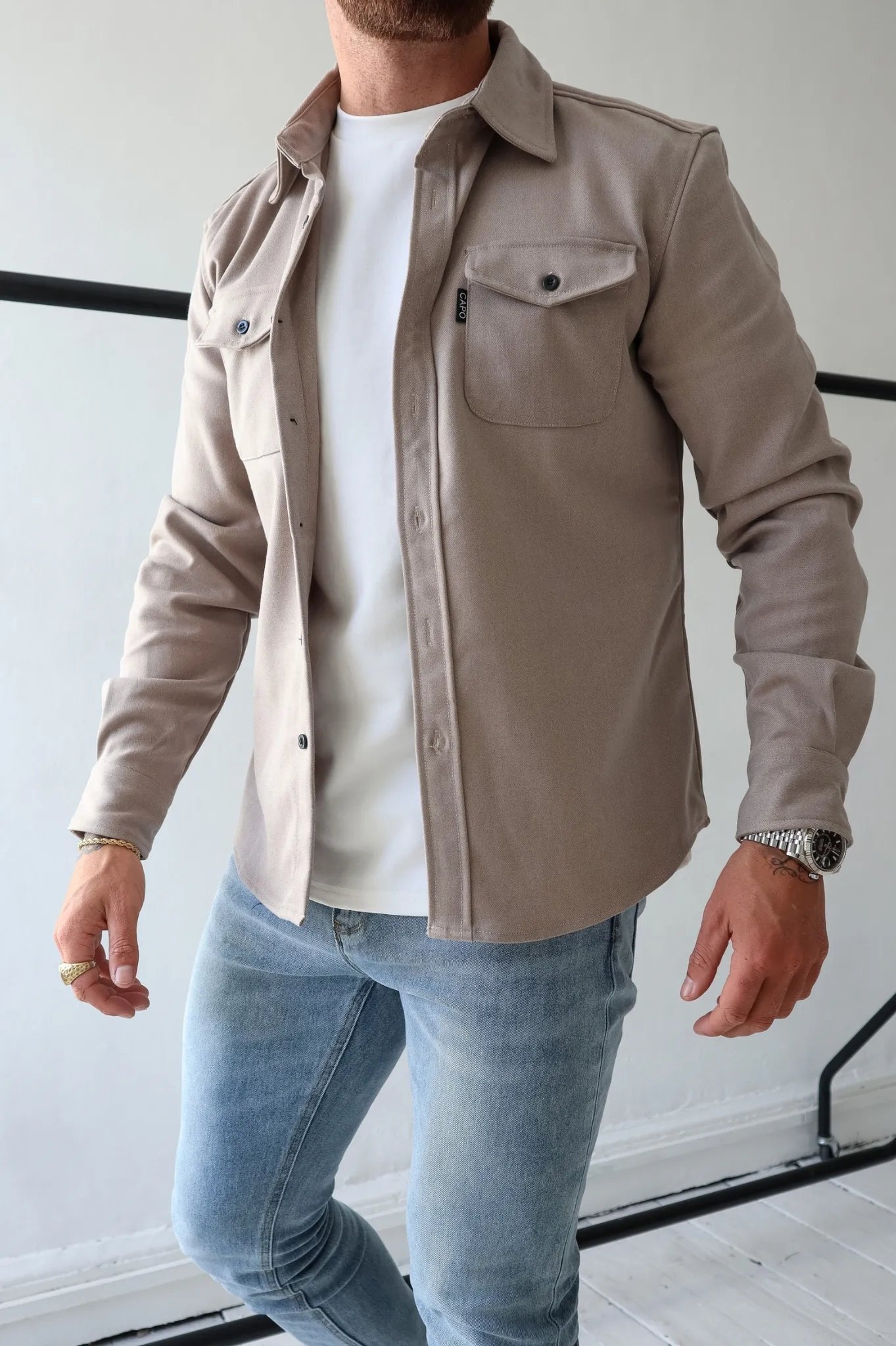Modern overhemdjack voor heren - Azan