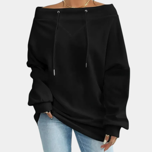 EDNA - Comfortabel Schouderloos Zomers Sweatshirt voor Dames