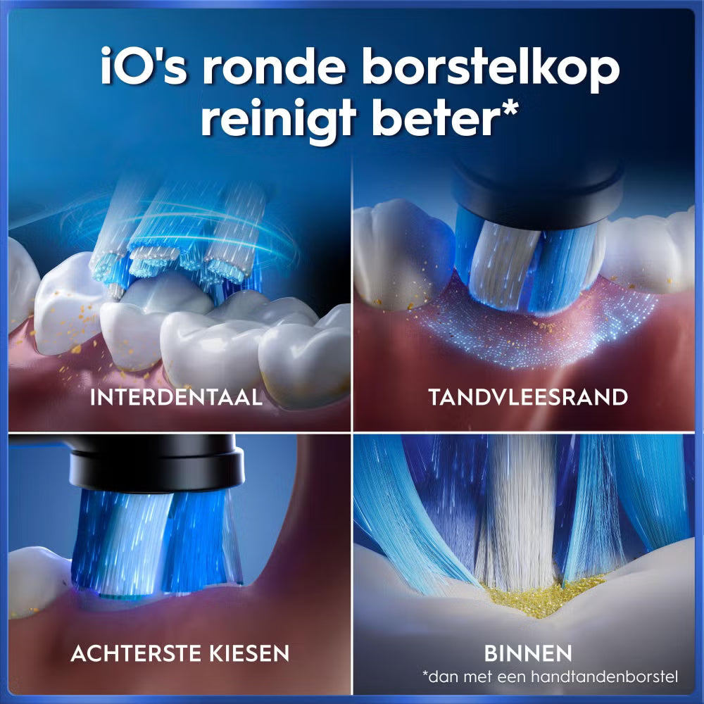 Oral-B iO 5N Elektrische Tandenborstel Zwart + 4 Opzetborstels