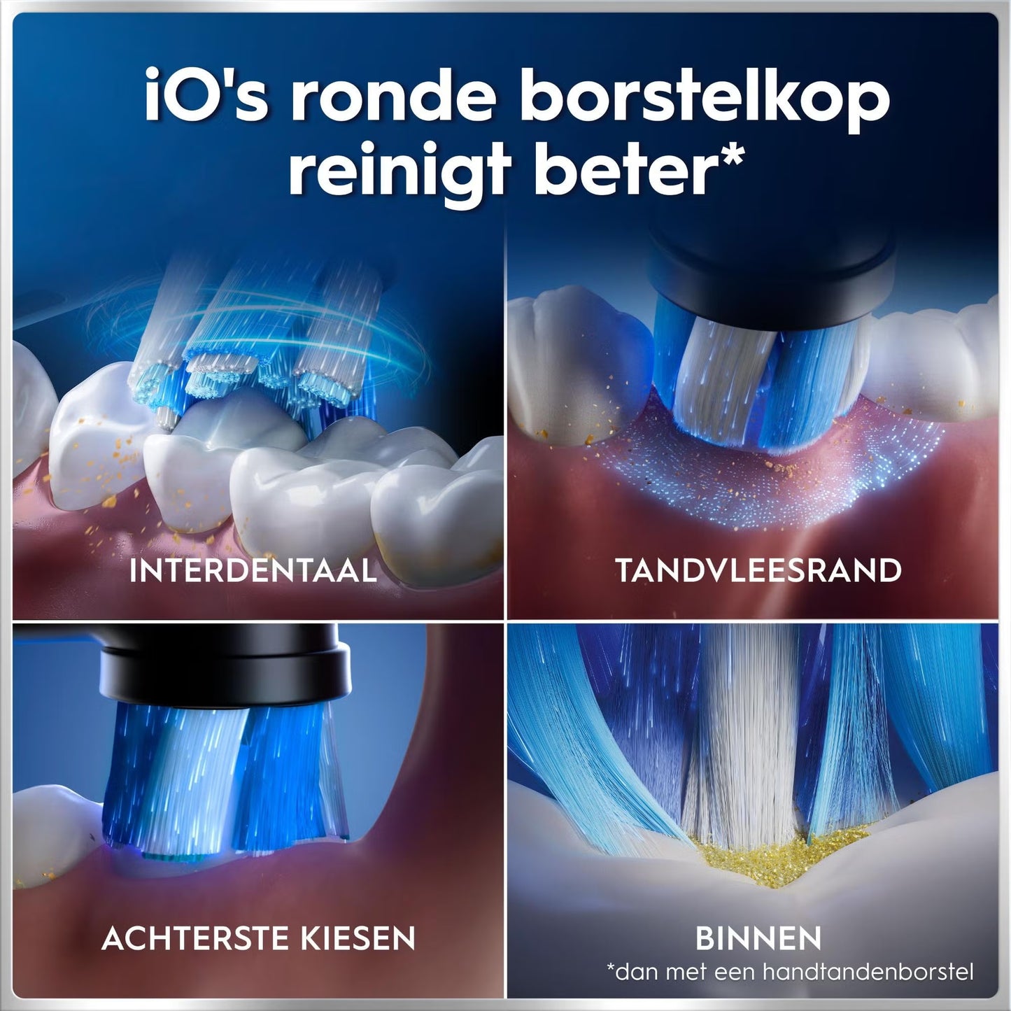 Oral-B iO 6N Elektrische Tandenborstel Zwart Lava + 4 Opzetborstels