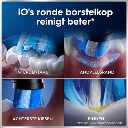 Oral-B iO 6N Elektrische Tandenborstel Zwart Lava + 4 Opzetborstels
