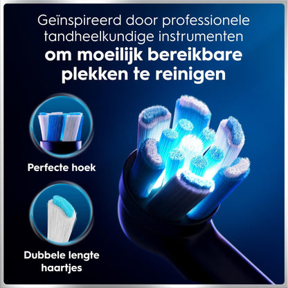 Oral-B iO 6 Elektrische Tandenborstels Zwart & Roze Duoverpakking + 10 Opzetborstels